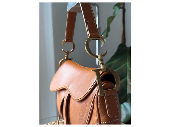 Bolsa Dior Saddle em couro castanho - vista 5