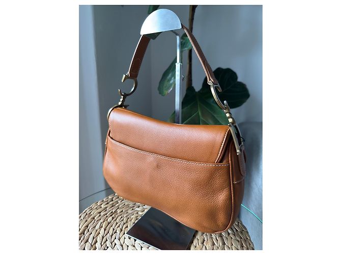 Bolsa Dior Saddle em couro castanho - vista 8
