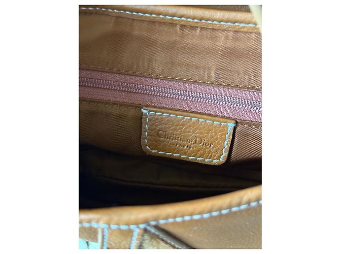 Bolsa Dior Saddle em couro castanho - vista 9