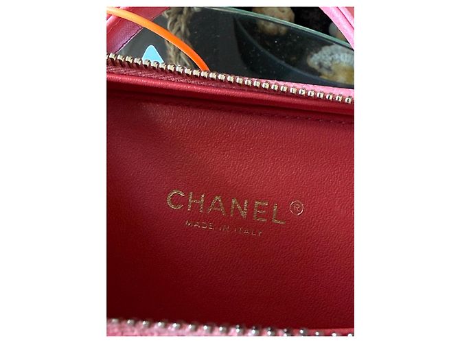 Chanel Vanity Case Cuir Rose - vue 10