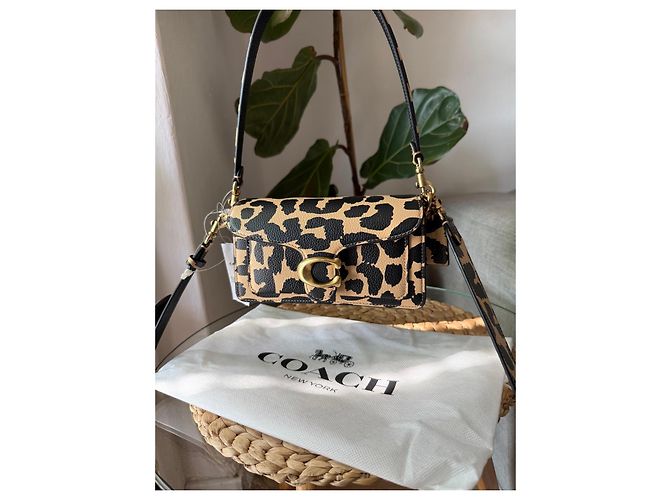 Borsa a tracolla Coach Tabby stampa leopardata - vista 4