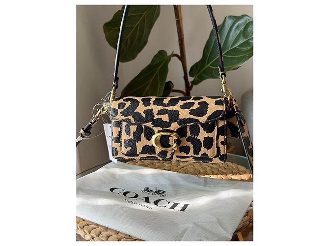 Borsa a tracolla Coach Tabby stampa leopardata - vista 5