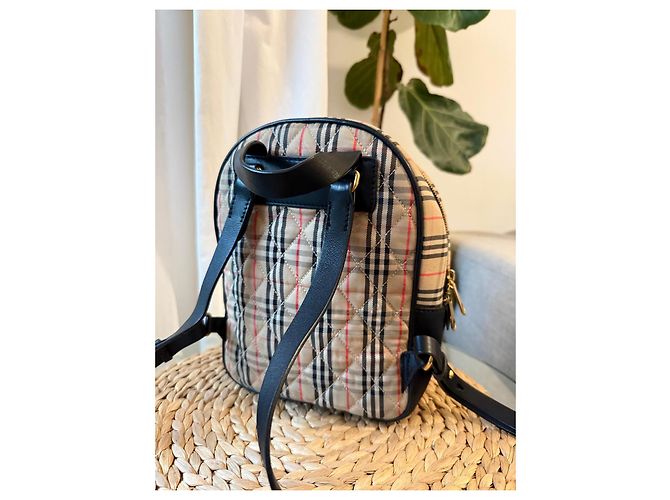 Zaino Burberry in tela Check - vista 2