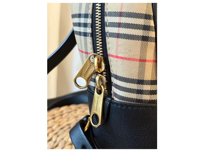 Zaino Burberry in tela Check - vista 4