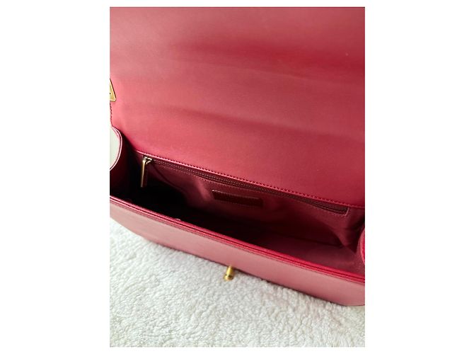 Chanel Boy Tasche Rotes Leder - Ansicht 10