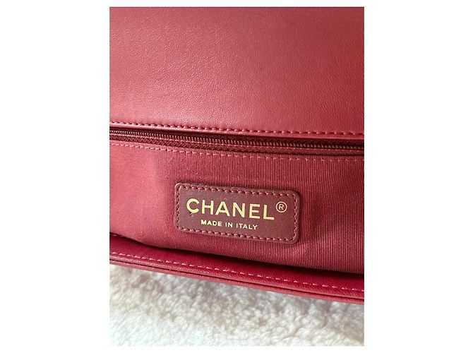Chanel Boy Tasche Rotes Leder - Ansicht 11