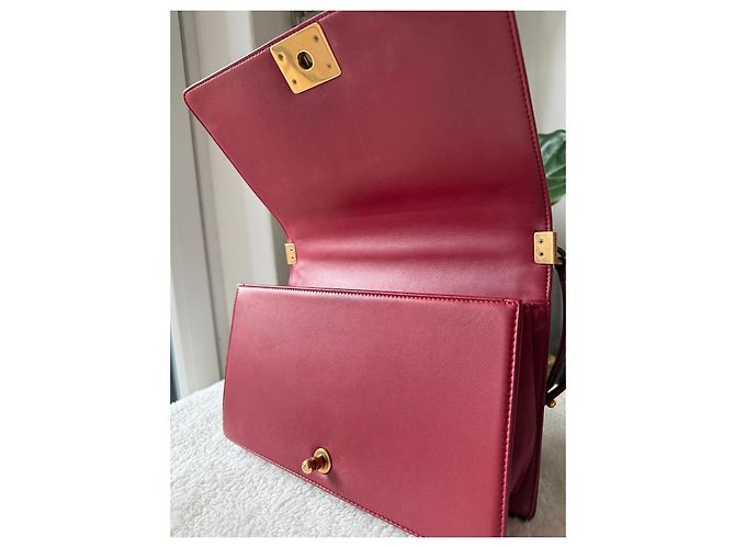 Chanel Boy Tasche Rotes Leder - Ansicht 8