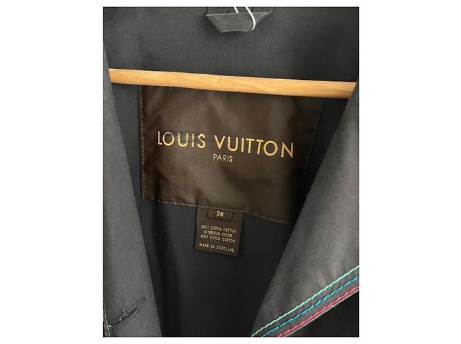 Louis Vuitton Multicolor Monogram Cotton Trench Coat - view 3
