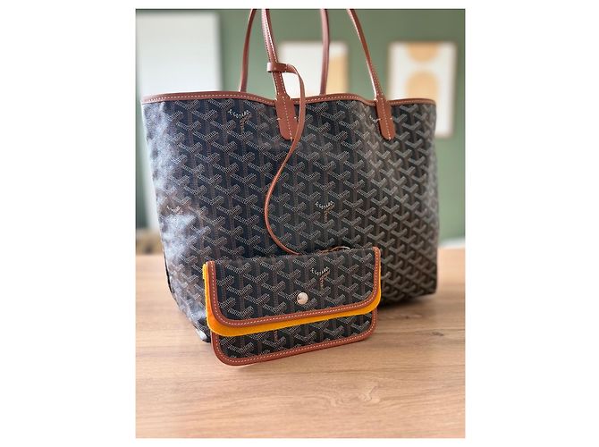 Goyard Saint Louis PM Borsa Tote Gold - vista 3
