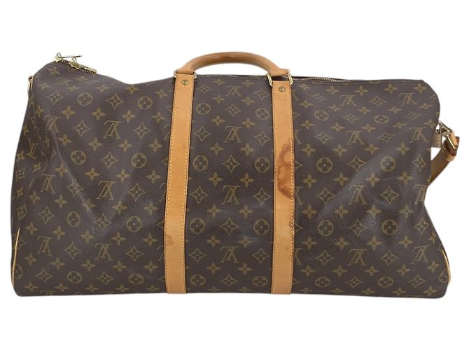 Louis Vuitton Borsa da viaggio Vintage Monogram Canvas Keepall Bandouliere 55 - vista 3