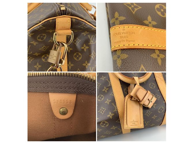 Louis Vuitton Borsa da viaggio Vintage Monogram Canvas Keepall Bandouliere 55 - vista 6