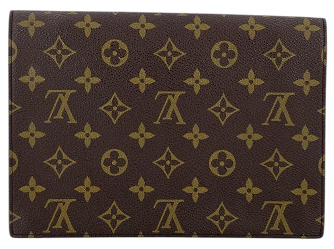 Louis Vuitton Borsa a mano Pochette Lava 23 in Monogram Canvas marrone vintage - vista 4