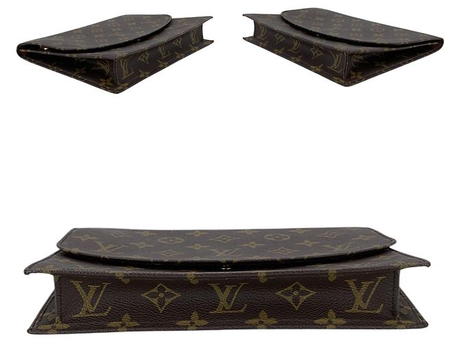 Louis Vuitton Borsa a mano Pochette Lava 23 in Monogram Canvas marrone vintage - vista 5