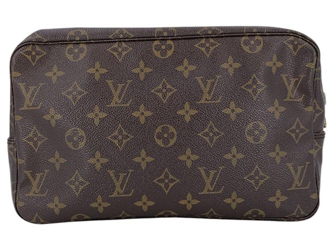 Louis Vuitton Vintage Canvas Monogram Trousse Toilette 28 Cosmetic Clutch - vista 3