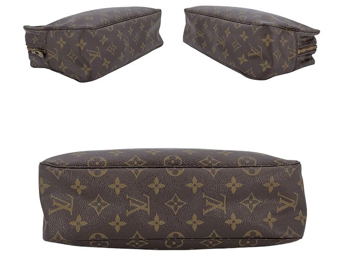 Louis Vuitton Vintage Canvas Monogram Trousse Toilette 28 Cosmetic Clutch - vista 4