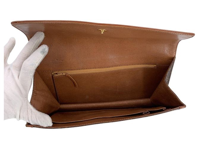 Louis Vuitton Pochette Dame GM Envelope Clutch in canvas monogram vintage - vista 5
