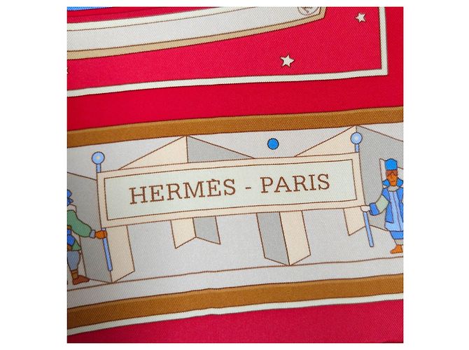 Carré Hermès Donner la Main in seta - vista 4