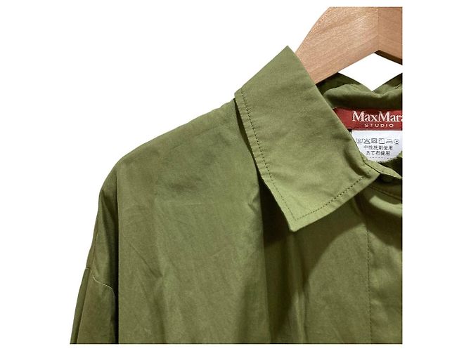 Max Mara Studio Vestido Camisa Longo em Algodão Puro - vista 2