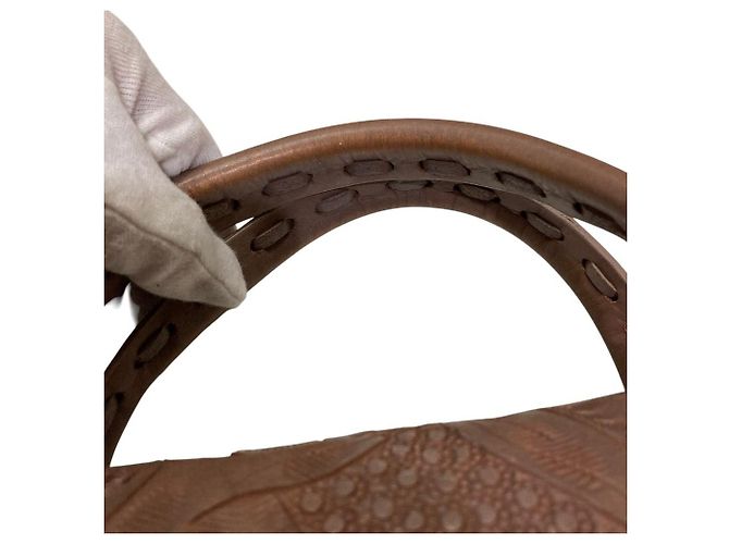 Autre Marque Bolsa de couro Maestra S Carving Tribes - vista 13