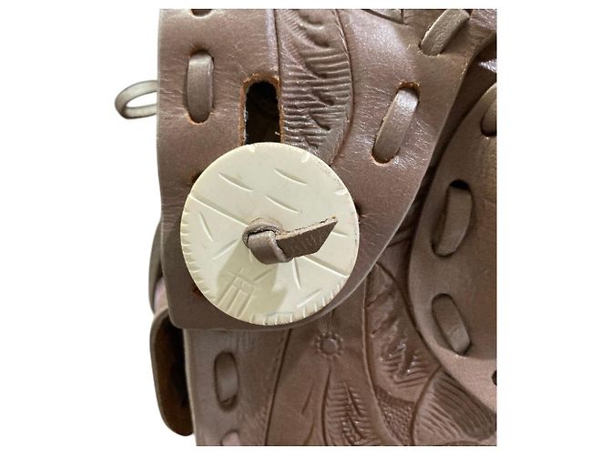 Autre Marque Bolsa de couro Maestra S Carving Tribes - vista 14