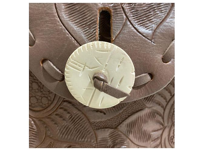 Autre Marque Bolsa de couro Maestra S Carving Tribes - vista 16
