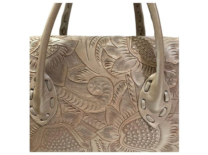 Autre Marque Bolsa de couro Maestra S Carving Tribes - vista 4