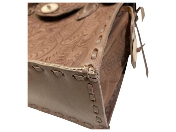 Autre Marque Bolsa de couro Maestra S Carving Tribes - vista 8