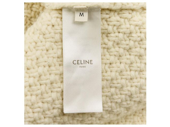 Céline Celine Grobstrickpullover aus Kaschmir und Wolle mit Zopfmuster - Ansicht 10