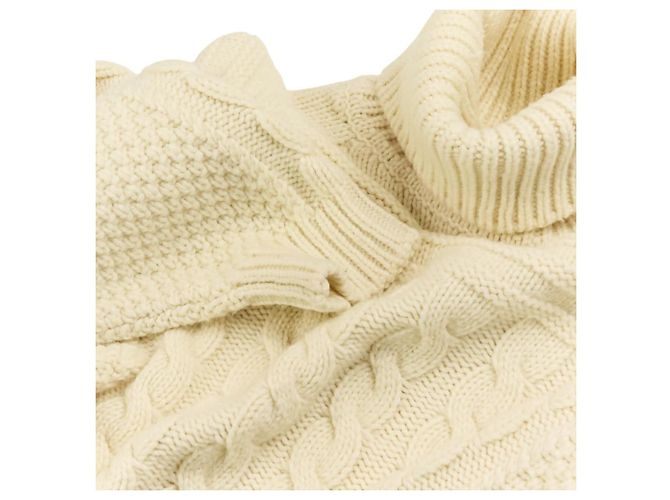 Céline Celine Grobstrickpullover aus Kaschmir und Wolle mit Zopfmuster - Ansicht 7