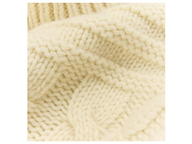 Céline Celine Grobstrickpullover aus Kaschmir und Wolle mit Zopfmuster - Ansicht 8