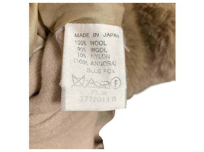 Autre Marque Sov Blue Fox Fur Ponte Poncho Mantel - Ansicht 6