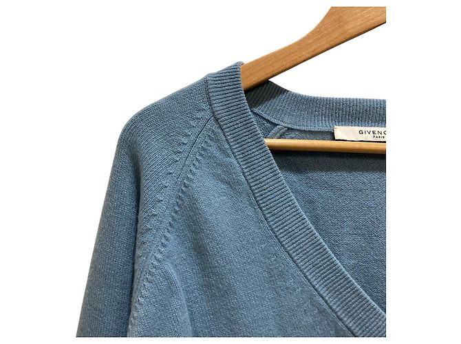 Givenchy Cashmere Blend V Neck Knit Sweater - view 2