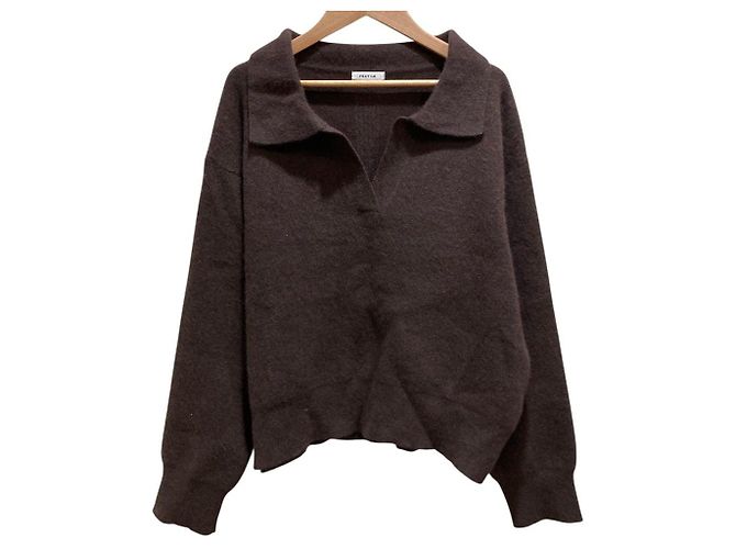 Autre Marque Fray I.D Raccoon Double Face Polo Pullover Strick-Minirock-Set - Ansicht 2