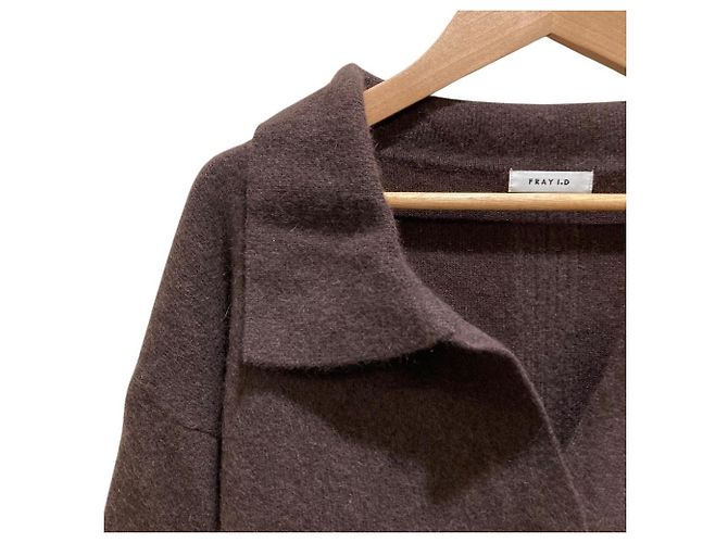 Autre Marque Fray I.D Raccoon Double Face Polo Pullover Strick-Minirock-Set - Ansicht 3