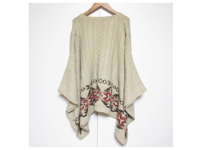 Ralph Lauren Denim & Supply Poncho de punto - vista 7