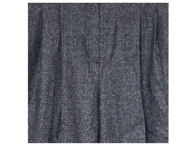 theory luxe pantalones rectos PLAID FLANNE ALEXA - vista 2