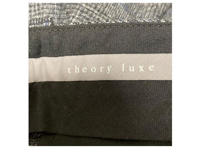 theory luxe pantalones rectos PLAID FLANNE ALEXA - vista 4