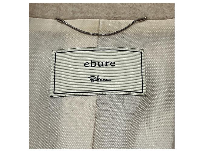 Autre Marque Abrigo cruzado Ebure Super 100s de lana castor - vista 5