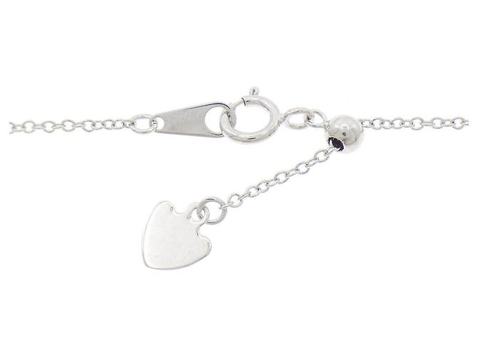 Autre Marque Collana in oro bianco Au750 zaffiro e diamante - vista 5