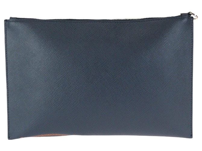 Clutch Prada in pelle Saffiano - vista 2