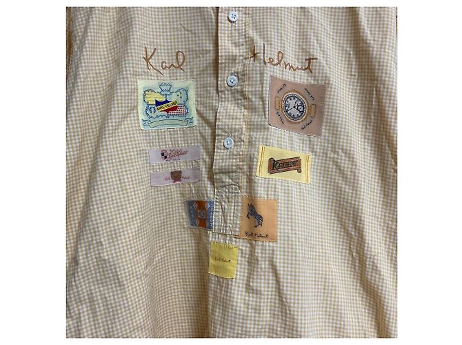 Autre Marque Camicia Karl Helmut Gingham Patchwork - vista 3