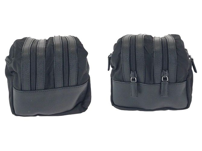 Clutch Prada in Nylon e Pelle Tessuto Saffiano - vista 7