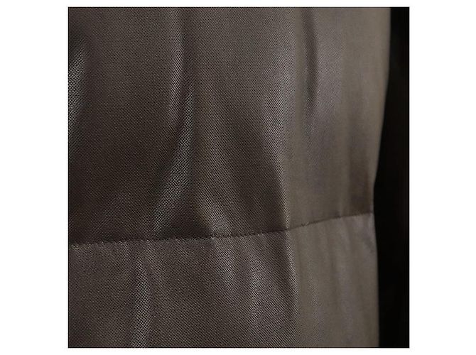 Autre Marque Abrigo de plumón de nubuck de piel Nutria Brioni - vista 7