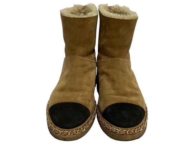 Chanel Shearling Short Boots - view 2