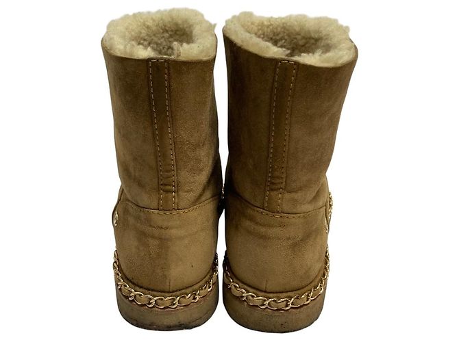 Chanel Shearling Short Boots - view 4