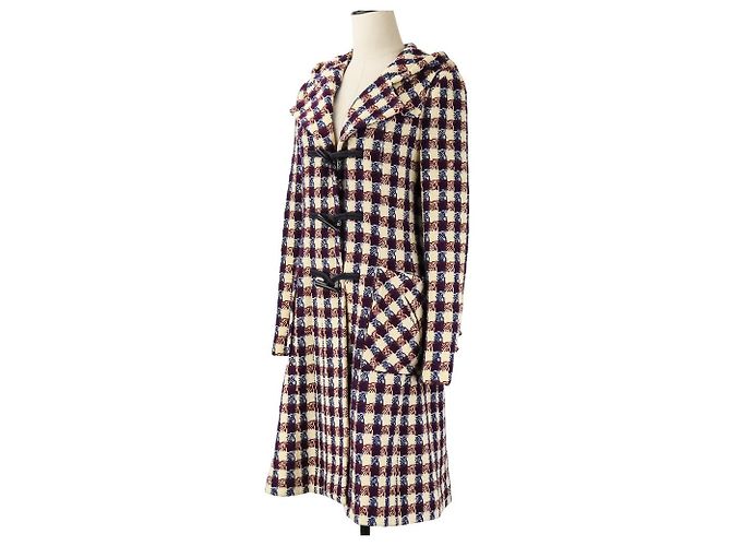 Abrigo de tweed a cuadros Chanel - vista 2