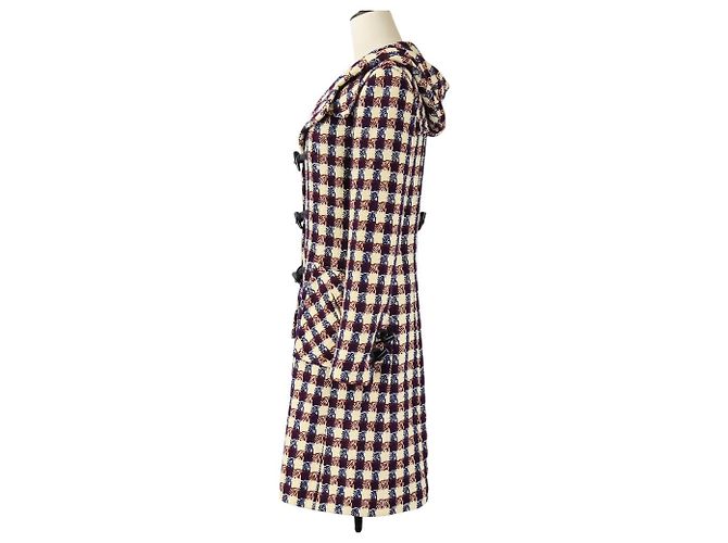 Abrigo de tweed a cuadros Chanel - vista 3