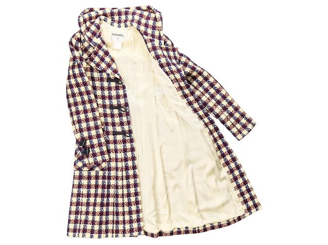 Abrigo de tweed a cuadros Chanel - vista 7