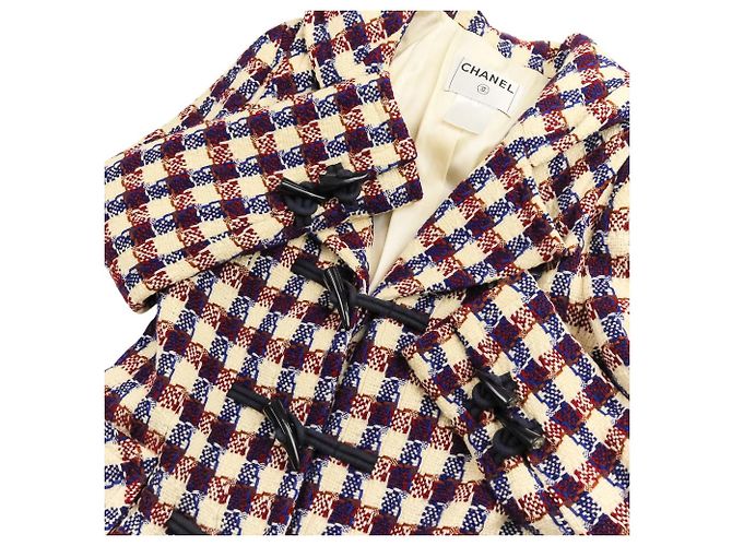 Abrigo de tweed a cuadros Chanel - vista 8