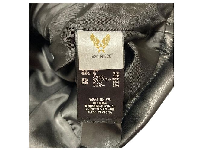 Autre Marque AVIREX Belle Leder-Bikerjacke - Ansicht 11